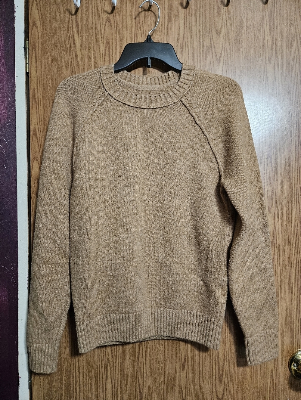 abercrombie and fitch Womens Tan Boho Earthy Crew Neck Knit Sweater Size XS!